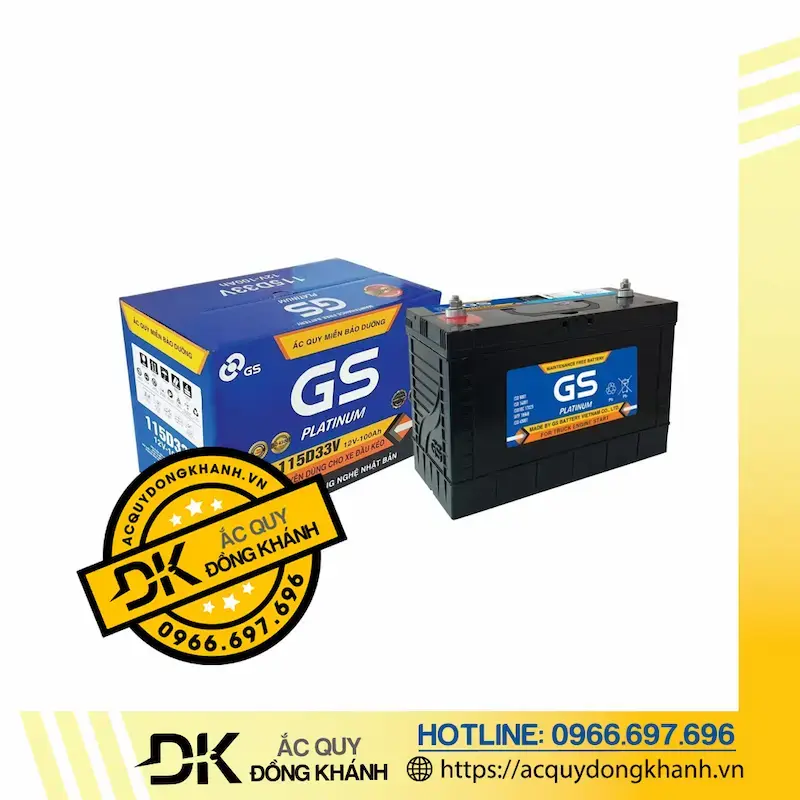 Ứng dụng thực tế của ắc quy GS 115D33V 12V 100Ah