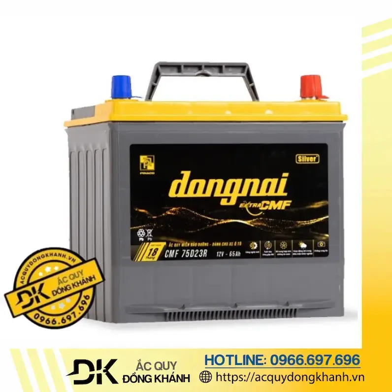 Các ưu điểm nổi bật của ắc quy Extra 75D23R Đồng Nai 12V 65Ah