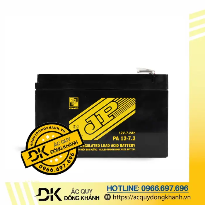 Thông số kỹ thuật của bình Đồng Nai PA 12V 7.2Ah