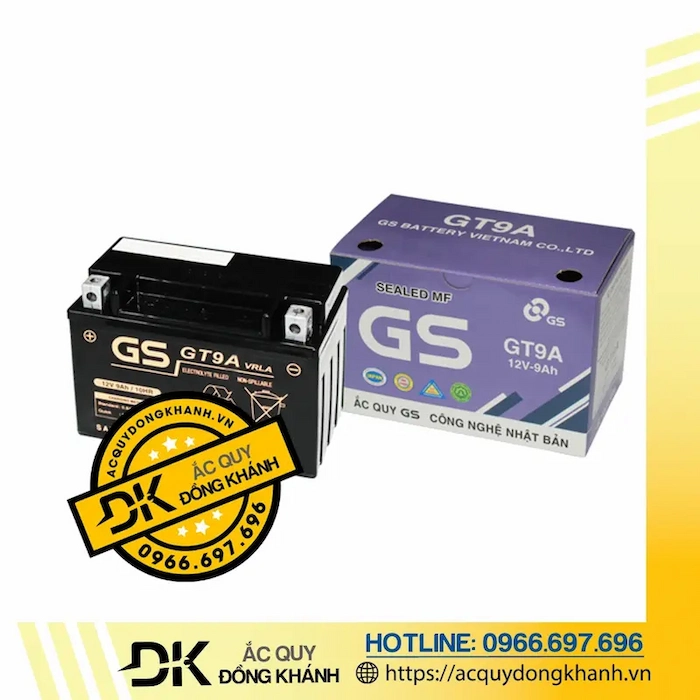 Ắc Quy GS 12V 9Ah MF GT9A