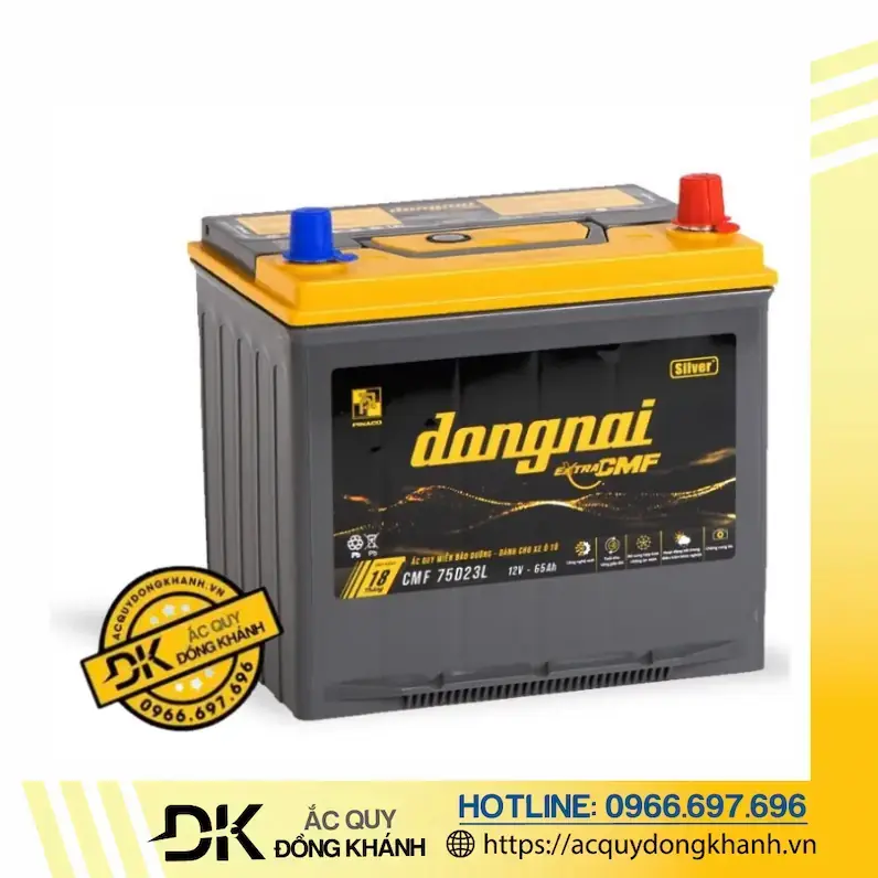 So sánh ắc quy Extra CMF 75D23L Đồng Nai 12V 65Ah với các loại ắc quy khác