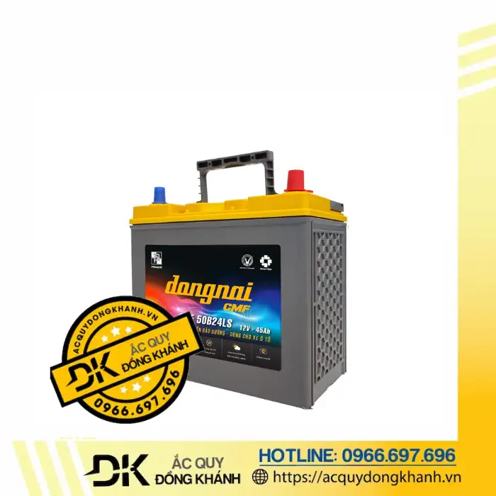 Tìm hiểu một số thông tin của ắc quy Đồng Nai CMF 50B24LS 12V 45Ah 