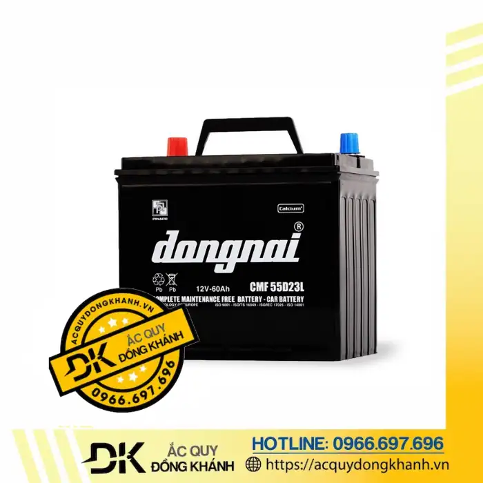 Lựa chọn và mua ắc quy Đồng Nai CMF 55D23L 12V 60Ah uy tín