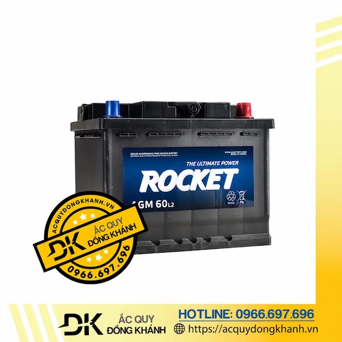 Ắc Quy ROCKET AGM L2 12V 60AH