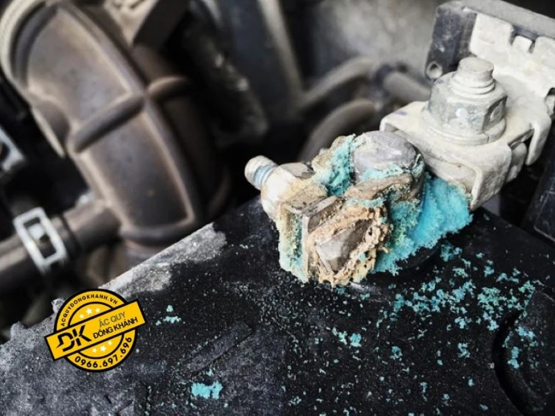 Hiện tượng cọc ắc quy bị ô xi hóa