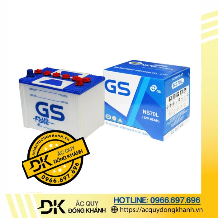 Ắc Quy GS NS70L 12V 65Ah