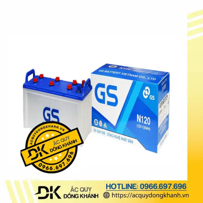 Tổng quan và thông số kỹ thuật của ắc quy GS 12V 120Ah N120