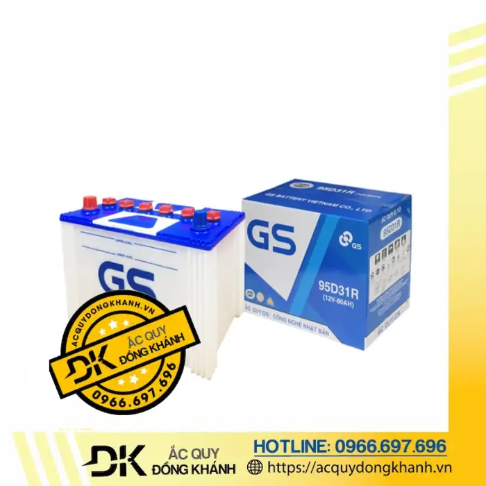 Ứng dụng phù hợp của acquy GS MF 95D31R 12V 80Ah