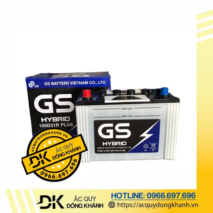 Ưu điểm vượt trội của acquy GS 105D31R Hybrid 12V 90Ah