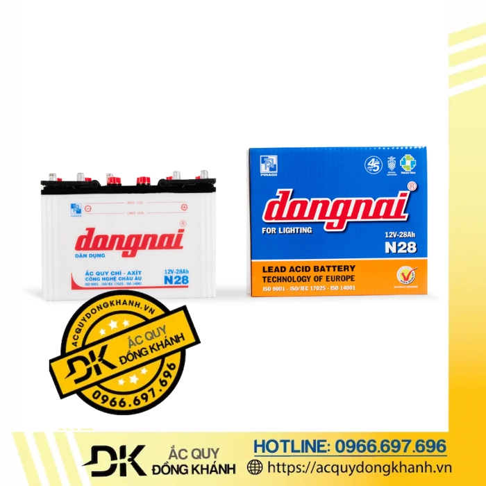 Ắc Quy Đồng Nai N28 12V 28Ah