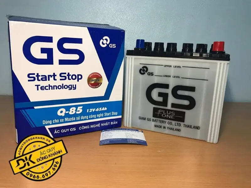 Bình ắc quy GS Q85 MF 12V 65Ah phù hợp với dòng xe nào?