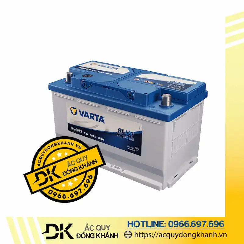 Tổng quan về bình acquy Varta 59043 DIN90 12V 90Ah