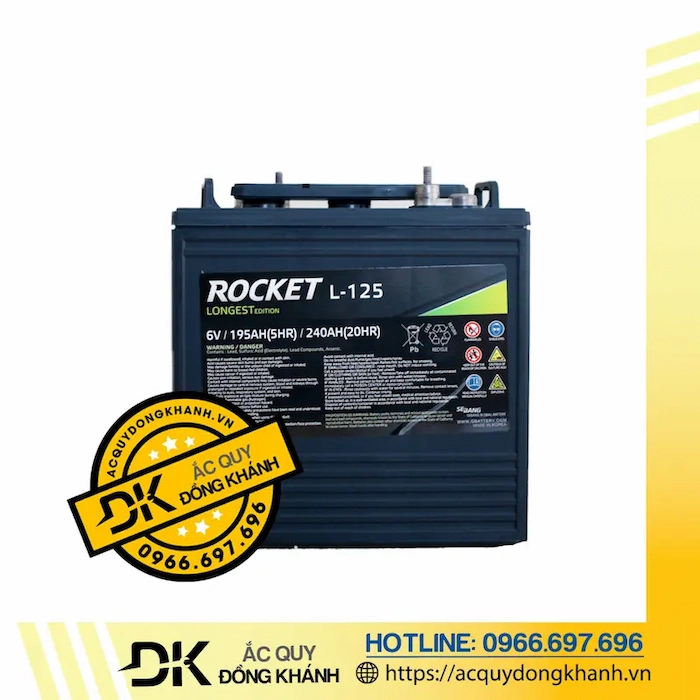 Ắc Quy ROCKET L 125 6V 240AH