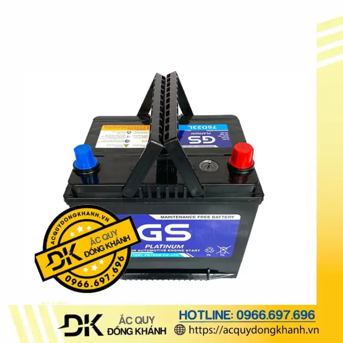 Ưu điểm nổi bật của ắc quy GS 65Ah 12V MF 75D23L