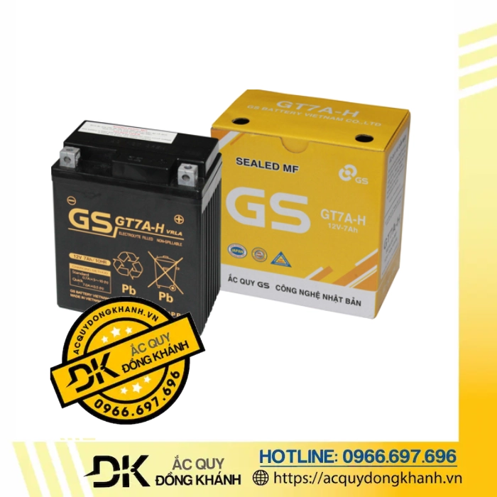 Ắc Quy GS 12V 7Ah MF GT7A-H