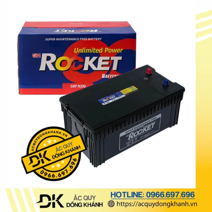 Bình Ắc Quy Rocket 200AH 12V SMF N200