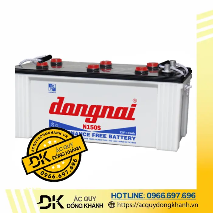 Giới thiệu thông số kỹ thuật của ắc quy Đồng Nai N150S 12V 135Ah