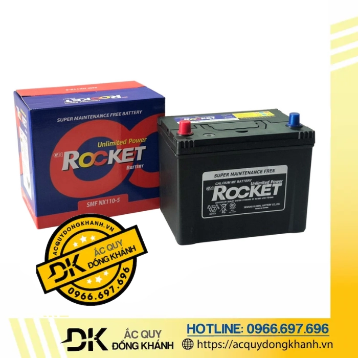 Bình Ắc Quy Rocket 70Ah 12V SMF NX110-5L