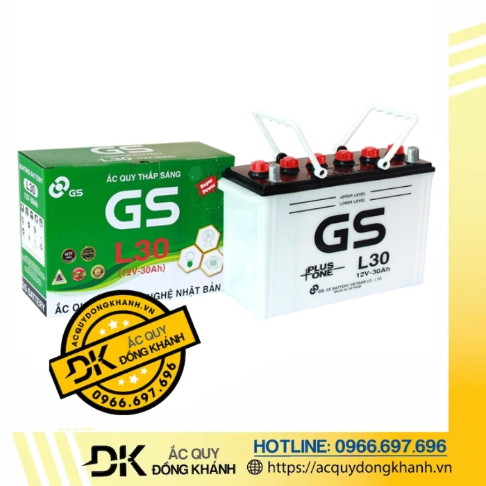 Ắc quy GS 12V 30AH L30
