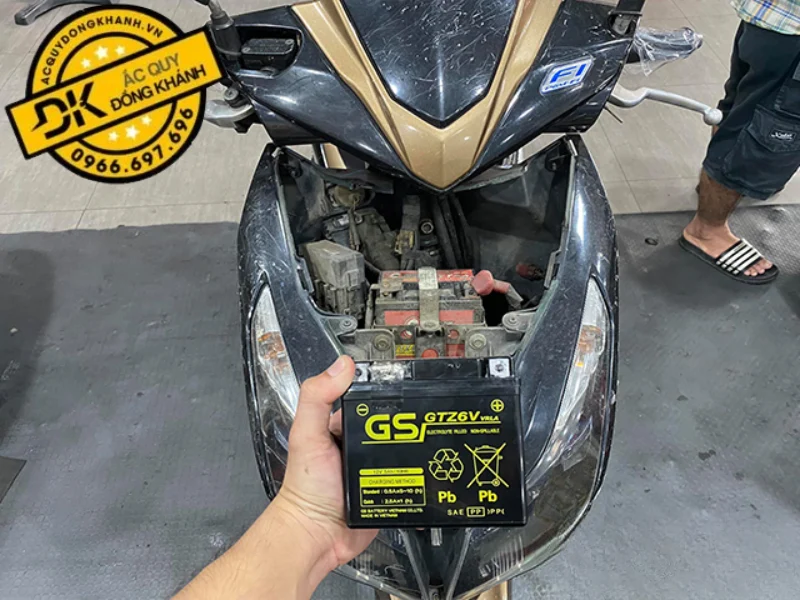 chọn loại ắc quy phù hợp để gắn vào xe airblade