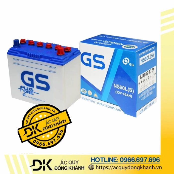 Ắc Quy GS NS60LS 12V 45Ah
