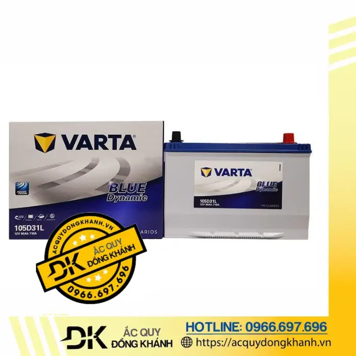 Danh sách xe tương thích với ắc quy Varta 90Ah 12V 105D31L