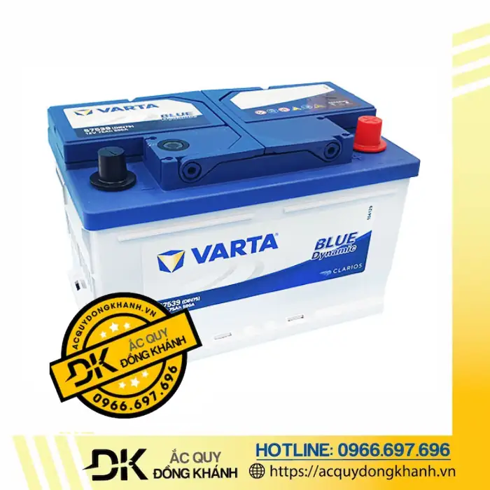Acquy Varta 75Ah 12V 57539 DIN75 phù hợp với những dòng xe nào?