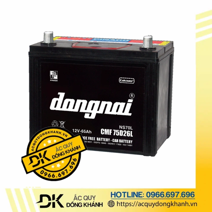 Ắc Quy Đồng Nai CMF 75D26L 12V 65AH