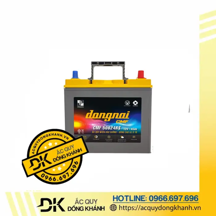 Giới thiệu tổng quan về ắc quy Đồng Nai CMF 50B24RS 12V 45Ah 