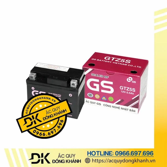 Ắc Quy GS GTZ5S MF 12V 3,5Ah