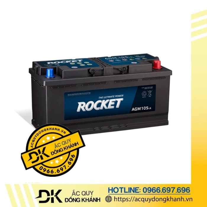 Ắc Quy Rocket AGM L6 12V 110AH
