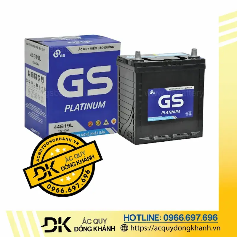 Tổng quan về bình acquy GS MF 44B19L 12V 40Ah