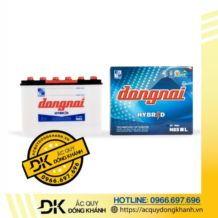 Bình Ắc Quy Đồng Nai 12V 85Ah N85 Bình Ắc Quy Đồng Nai 12V 85Ah N85