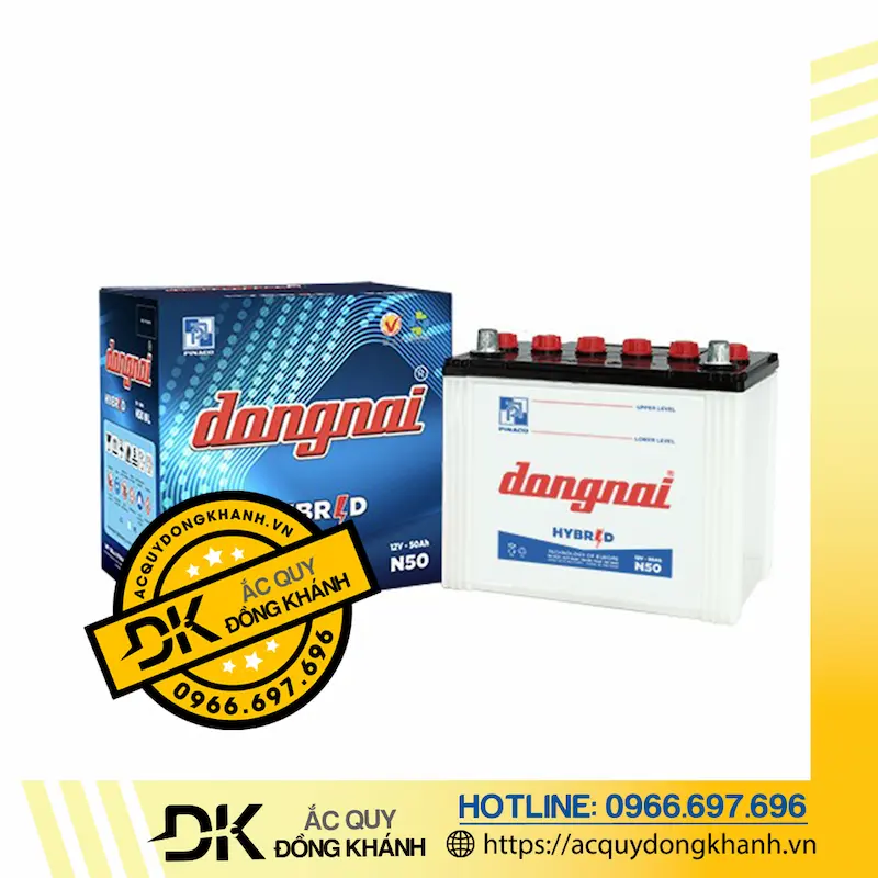  Bình Ắc Quy Đồng Nai 12V 50AH - N50