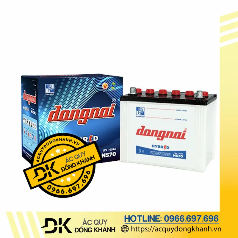 Ắc quy Đồng Nai 12V 65AH NS70