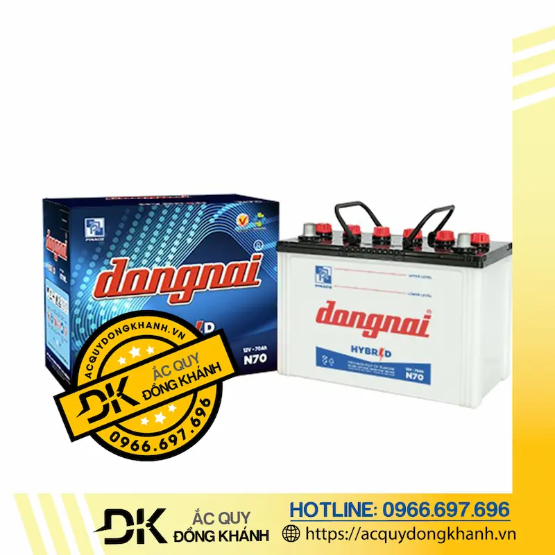 ​​​​​​​Ắc Quy Đồng Nai 70AH 12V N70