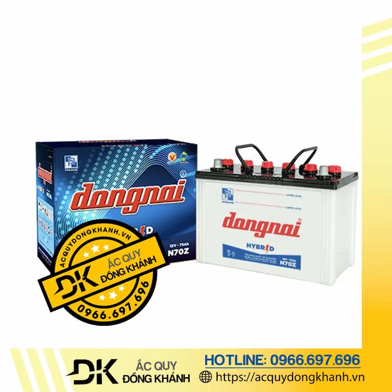 ​​​​​​​Ắc quy Đồng Nai 12V-75AH N75/N70Z