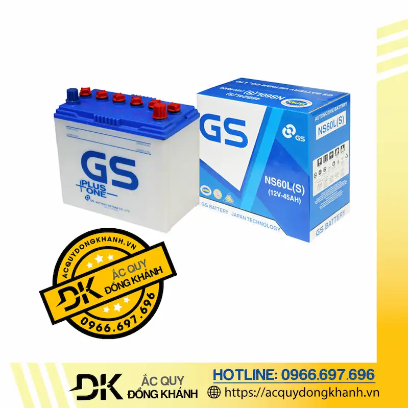 Ắc Quy GS NS60LS 12V - 45Ah