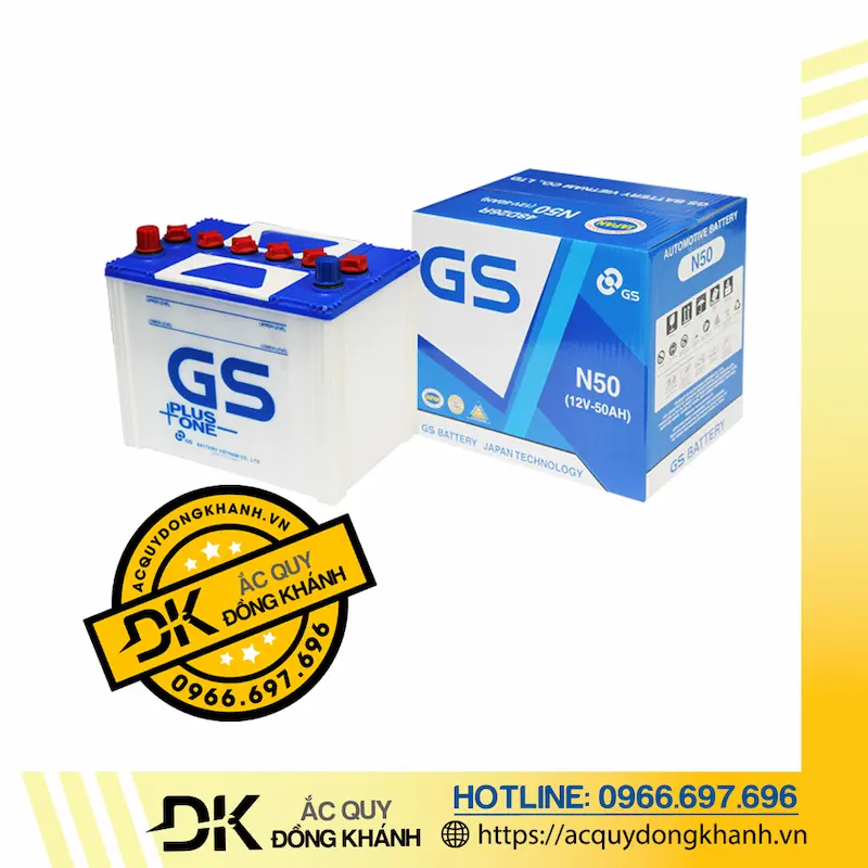 Bình Ắc Quy GS 50Ah 12V - N50