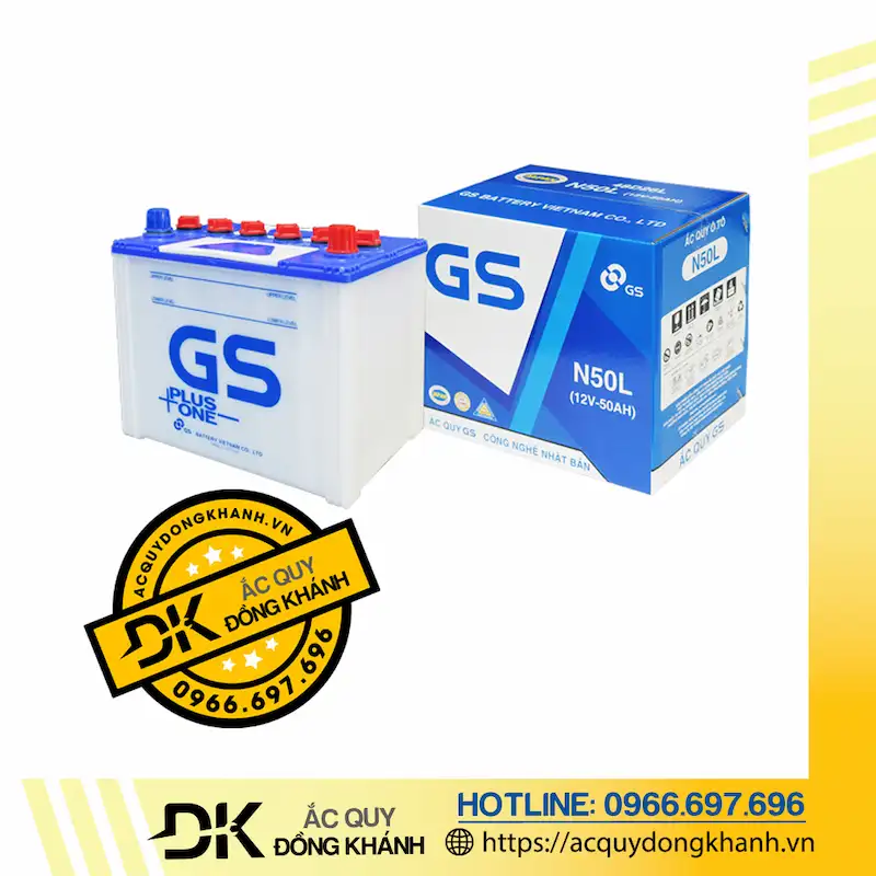 Ắc Quy GS N50L 12V - 50Ah