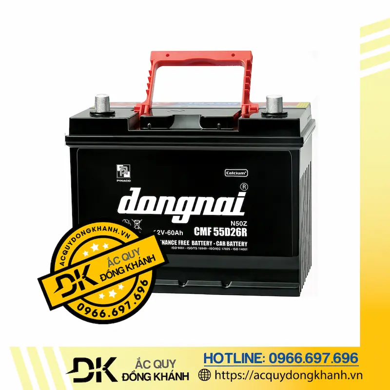 Ắc Quy Đồng Nai CMF 55D26R 12V - 60AH