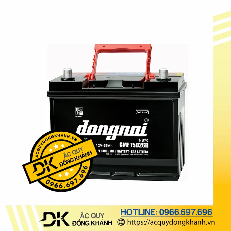 Ắc Quy Đồng Nai CMF 75D26R 12V - 65AH