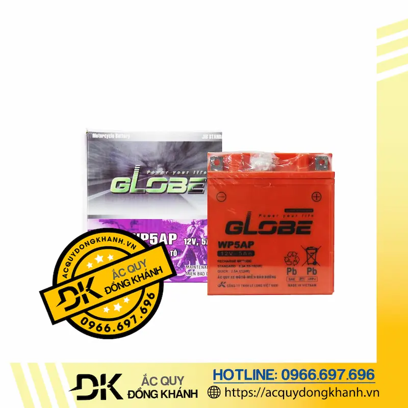 Ắc Quy GLOBE WP5AP 12V - 5Ah