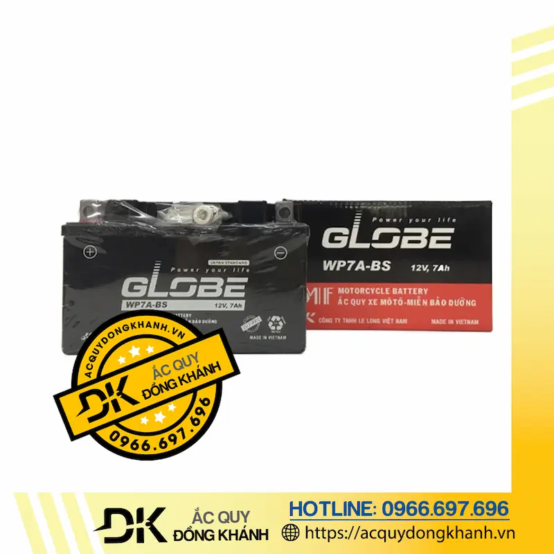 Ắc Quy GLOBE WP7-BS 12V - 7Ah
