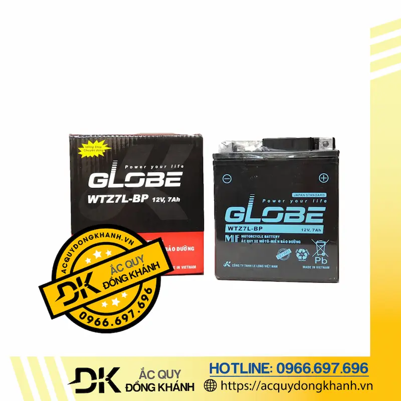 Ắc Quy GLOBLE WTZ7L-BP 12V - 7Ah