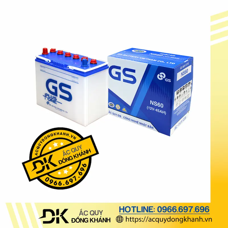 Ắc Quy GS NS60 12V - 45Ah