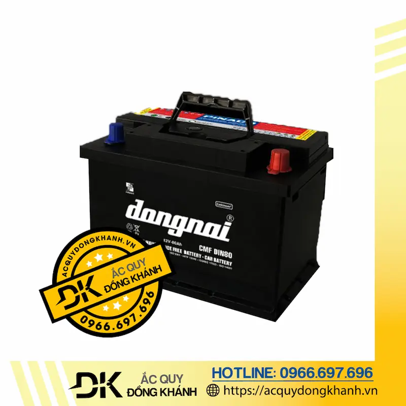 Ắc Quy Đồng Nai CMF Din80 12V - 80AH