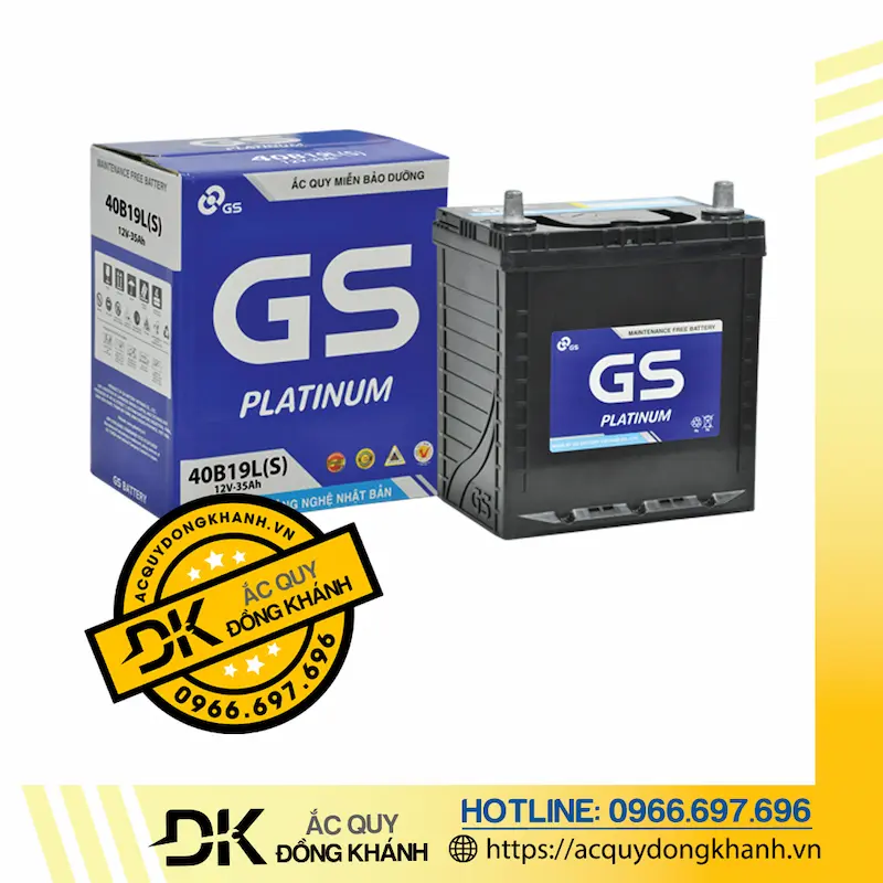 Ắc Quy GS MF 40B19LS 12V - 35Ah
