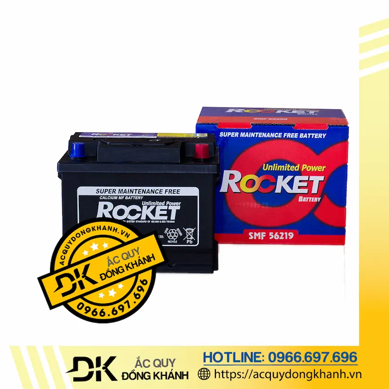 Ắc Quy ROCKET SMF 56219 12V - 62AH 