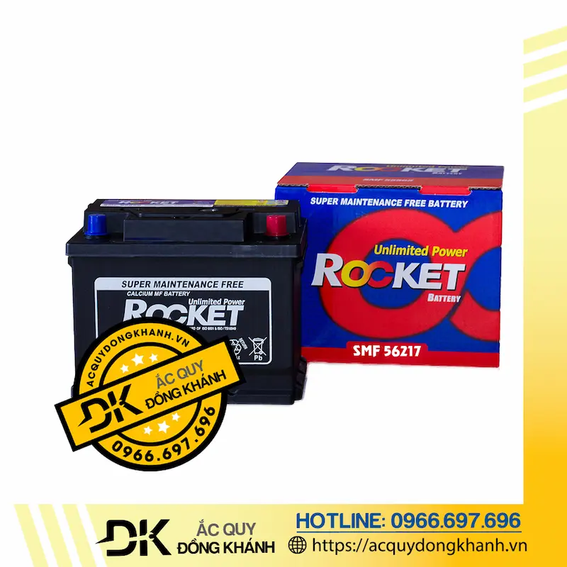 Ắc Quy ROCKET SMF 56217 12V - 62AH